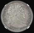 London Coins : A183 : Lot 1900 : Halfcrown 1817 Bull Head ESC 616, Bull 2090 the reverse with an eye-catching blue/green and magenta ...