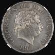 London Coins : A183 : Lot 1902 : Halfcrown 1818 ESC 621, Bull 2099 attractively toned and with a sharp obverse strike, in an NGC hold...