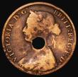London Coins : A183 : Lot 1964 : Halfpenny 1861 F over P in HALF so appearing to read HALP, Freeman dies 6+G, a very clear overstrike...