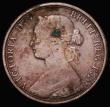 London Coins : A183 : Lot 1967 : Halfpenny 1862 Die Letter C, Freeman 288A, dies 7+F, VG, the reverse slightly better, with some verd...