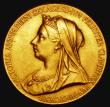 London Coins : A183 : Lot 688 : Diamond Jubilee of Queen Victoria 1897 26mm diameter in gold, by T.Brock, after W.Wyon, The Official...