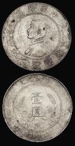 London Coins : A184 : Lot 1142 : China Republic Dollars (2) 1914 (Year 3) Y#329 Good Fine with some surface marks and edge nicks, Mem...