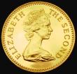London Coins : A184 : Lot 1278 : Rhodesia Five Pounds 1966 Gold Proof KM#7 nFDC with some minor hairlines, retaining practically full...