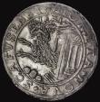 London Coins : A184 : Lot 1339 : Swiss Cantons - Schaffhausen Thaler 1621 2 over 0 KM#25 (unrecorded by Krause as an overdate) Fine/N...