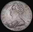 London Coins : A184 : Lot 1513 : Crown 1703 VIGO, ESC 99, Bull 1340 NVF with touches of golden tone