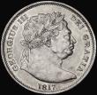 London Coins : A184 : Lot 1732 : Halfcrown 1817 Bull Head ESC 616, Bull 2090 EF with a tiny edge bruise