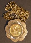 London Coins : A184 : Lot 2120 : Sovereign 1907 Marsh 179, S.3969 NVF with some spots and contact marks, in an ornate 9 carat gold mo...