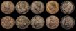 London Coins : A184 : Lot 2303 : Halfpennies and Farthings (11) Halfpennies (10) 1724 Fine with some surface marks, 1753 Fine, cleane...