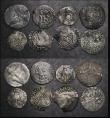 London Coins : A184 : Lot 2501 : Scotland (15) Quarter Thistle Merk James VI Eighth Coinage, Fair, One Eighth Thistle Merk Jemes VI (...
