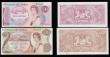 London Coins : A184 : Lot 335 : Saint Helena (5) 50p V/1 186045 Pick 5, &pound;1 A/1 337743 signature 2 (1981) Pick 9, &pound;5 (197...