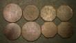 London Coins : A184 : Lot 825 : NAAFI Tokens (9) British Armed Forces One Penny 29mm round (2), British Armed Forces Halfpenny round...