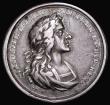 London Coins : A184 : Lot 877 : James II undated (c.1685) 29mm diameter in silver by G.Bower, Obverse: Bust right, draped, IACOBVS ....