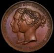 London Coins : A184 : Lot 943 : Christening of the Prince of Wales 1842, 61mm diameter in bronze by T. Halliday, published by Hyam H...