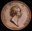 London Coins : A185 : Lot 1049 : Prince Charles, The Young Pretender 1745, 42mm diameter in copper by C.N. Roettier, Obverse: Bust ri...