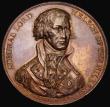 London Coins : A185 : Lot 1079 : Battle of the Nile 1798 38mm diameter in bronze by T.Wyon Snr.  Obverse: bust almost facing, uniform...