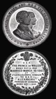 London Coins : A185 : Lot 1205 : Marriage of the Prince of Wales to Princess Alexandra 1863 (2) the first 52mm diameter in White Meta...