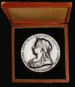 London Coins : A185 : Lot 1243 : Queen Victoria Diamond Jubilee 1897 56mm diameter in silver, by G.W. de Saules after T.Brock/W.Wyon,...