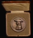 London Coins : A185 : Lot 1274 : Joseph Fry 1928 J.S.Fry & Sons. Bicentenary, 51mm diameter in bronze by H. Youngman, Obverse: Bu...