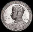 London Coins : A185 : Lot 1292 : Investiture of Prince Charles as Prince of Wales 1969 39mm diameter in silver, Obverse: Bust left dr...