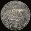 London Coins : A185 : Lot 1637 : Crown Edward VI 1551 S.2478 mintmark y, 30.65 grammes, Fine, the obverse with colourful tone in the ...