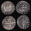London Coins : A185 : Lot 1663 : Pennies Edward I (3) London Mint Class 8a, S.1405, 1.30 grammes, Fine with edge cracks and chips, Lo...