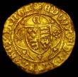 London Coins : A185 : Lot 1683 : Quarter Ryal Edward IV Light Coinage (1464-1470) Obverse: Shield in Quatrefoil, E above, Sun on left...