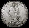 London Coins : A185 : Lot 1723 : Crown 1890 ESC 300, Bull 2590, UNC and eye-catching with original lustre in an LCGS holder and grade...