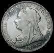 London Coins : A185 : Lot 1726 : Crown 1893 LVI Proof ESC 304, Bull 2594, Davies 505P, dies 2A, UNC or near so and retaining some ori...