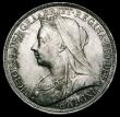 London Coins : A185 : Lot 1727 : Crown 1895 LIX ESC 309, Bull 2599, Davies 514 dies 2A, A/UNC the obverse lustrous with some toning, ...
