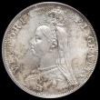 London Coins : A185 : Lot 1730 : Double Florin 1887 Arabic 1 ESC 395, Bull 2697, UNC and choice with colourful tone over original min...