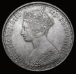 London Coins : A185 : Lot 1739 : Florin 1852 ESC 806, Bull 2820, Choice UNC with even gold tone, enhanced by touches of blue/green an...