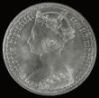 London Coins : A185 : Lot 1746 : Florin 1881 xxri ESC 858A, Bull 292A, Davies 773, Lustrous UNC, in an LCGS holder and graded LCGS 80...