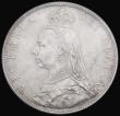 London Coins : A185 : Lot 1748 : Florin 1890 ESC 872, Bull 2958, Davies 817 dies 3D, UNC and almost fully lustrous with hints of gold...
