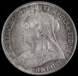 London Coins : A185 : Lot 1752 : Florin 1897 ESC 881, Bull 2967, UNC the obverse with golden tone, the reverse with gold tone and fla...