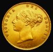 London Coins : A185 : Lot 1761 : Half Sovereign 1860 Small 8 over large 8 an unusual overdate, as Marsh 434, S.3859A, A/UNC in an LCG...
