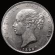 London Coins : A185 : Lot 1769 : Halfcrown 1844 44 with upper serifs, ESC 677, Bull 2720, UNC or near so and lustrous, in an LCGS hol...