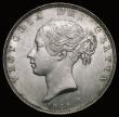 London Coins : A185 : Lot 1770 : Halfcrown 1846 date with 1 over lower 1 and 8 over lower 8, ESC 680, Bull 2724, UNC with almost full...
