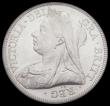 London Coins : A185 : Lot 1780 : Halfcrown 1893 ESC 726, Bull 2778, Davies 660 dies 1A, UNC choice and fully lustrous, in an LCGS hol...