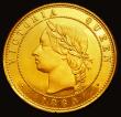 London Coins : A185 : Lot 1788 : Penny 1860 Pattern in Gilt Copper by Joseph Moore, Obverse 3, Reverse B, Reverse with GREAT BRITAIN ...