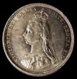 London Coins : A185 : Lot 1806 : Shilling 1888 8 over 7 ESC 1353, Bull 3140, Davies 983, UNC and choice, the obverse with a deep gold...