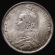 London Coins : A185 : Lot 1834 : Sixpence 1888 as ESC 1756, Bull 3277 with 1 over lower 1 in date, Davies 1163, lustrous UNC with hin...
