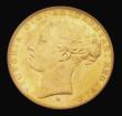London Coins : A185 : Lot 1845 : Sovereign 1881M George and the Dragon, Horse with medium tail, Marsh 103, S.3857D, UNC and lustrous,...