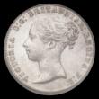 London Coins : A185 : Lot 1848 : Threepence 1849 49 over lower 49 in date, as ESC 2057, Bull 3376, EF and lustrous, in an LCGS holder...