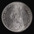 London Coins : A185 : Lot 1855 : Threepence 1890 ESC 2100, Bull 3440, Davies 1341 dies 3C, Choice UNC and lustrous, in an LCGS holder...