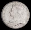 London Coins : A185 : Lot 1856 : Threepence 1893 Veiled Head ESC 2104, Bull 3444, BU with beautiful lustre, in an LCGS holder and gra...