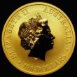 London Coins : A185 : Lot 1868 : Australia $100 Gold Kangaroo 2016P Reverse: Kangaroo standing right, facing left over shoulder, KM#3...