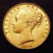 London Coins : A185 : Lot 1880 : Sovereign 1842 Closed 2 in date, Marsh 25, S.3852, GVF in an LCGS holder and graded LCGS 55