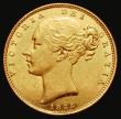 London Coins : A185 : Lot 1892 : Sovereign 1854 WW Incuse on truncation, Marsh 37, S.3852D, LCGS Variety 02, EF in an LCGS holder and...