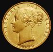 London Coins : A185 : Lot 1899 : Sovereign 1860 Large 0 in date, Marsh 43, S.3852D, EF, the obverse lustrous, in an LCGS holder and g...