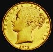 London Coins : A185 : Lot 1914 : Sovereign 1872 Shield Reverse, No Die Number, Marsh 47, S.3853B, EF/GEF with some tiny rim nicks